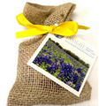 Flower Seeds in Burlap Bag